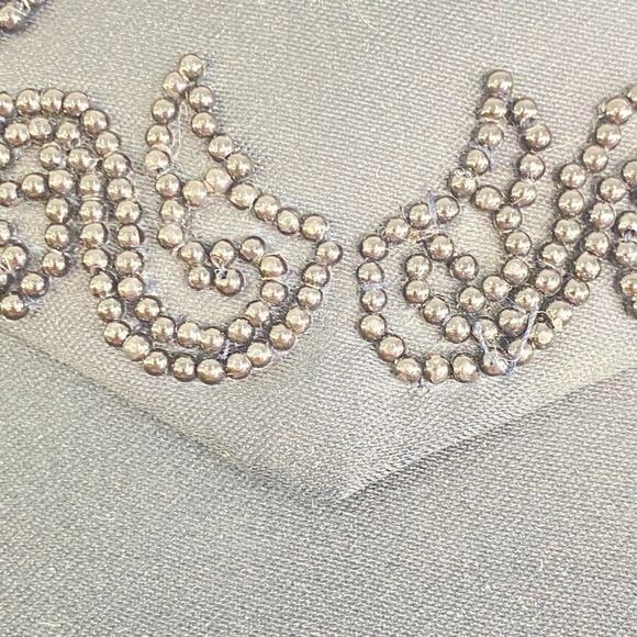 Vintage Andre Cellini Purse Womens Black Satin Beaded Evening Bag Cross Body - Picture 3 of 8